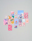 Collage de 16 Unidades Estilo Kawaii Pink